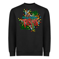 Black western desert christmas texas map Heavyweight Sweatshirt - Jasminsmagicworld