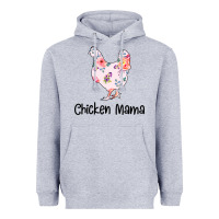 Heather Grey Chicken Mama Heavyweight Hoodie - Bettercallsaul
