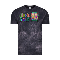 Cloud Black hippie soul caravan Vintage Tee - BarkalooDesign