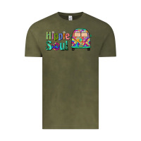 Vintage Olive hippie soul caravan Vintage Tee - BarkalooDesign
