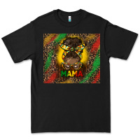 Black juneteenth afro bun mama tumbler Premium Tee - HRA Design Shop