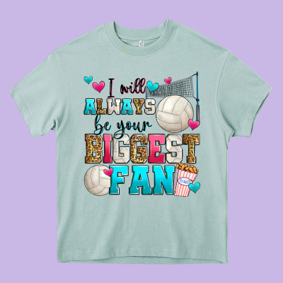I Will Always Be Your Biggest Fan Volleyball Heavy Core Tee Designed By Zillion Design Studio