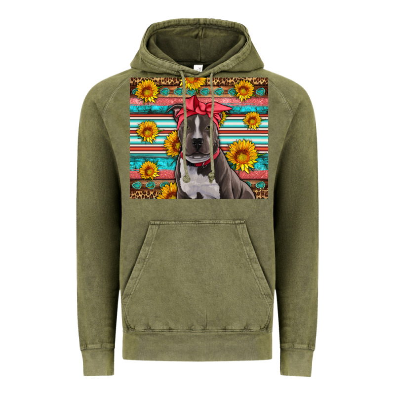 Western Pitbull Vintage Hoodie by Artiststas | Teevron
