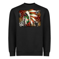 Black indian headdress christmas Heavyweight Sweatshirt - Jasminsmagicworld