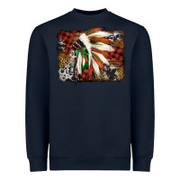 Navy indian headdress christmas Heavyweight Sweatshirt - Jasminsmagicworld