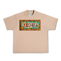 Burro jesus western patterns license plate template Urban Heavy Tee - BarkalooDesign