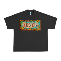 Pigment Black jesus western patterns license plate template Urban Heavy Tee - BarkalooDesign