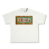 Pistachio jesus western patterns license plate template Urban Heavy Tee - BarkalooDesign