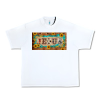 White jesus western patterns license plate template Urban Heavy Tee - BarkalooDesign