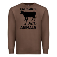 Chestnut Eat Plants Love Animals Premium Sweatshirt - Bettercallsaul
