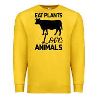 Lemon Eat Plants Love Animals Premium Sweatshirt - Bettercallsaul