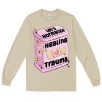 Mushroom let's normalize healing trauma Long Sleeve Tee - MaliasSmallBusiness