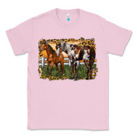 Bubblegum Pink 2 horses at the ranch Classic Tee - LillyAllenDesigns
