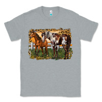 Heather Grey 2 horses at the ranch Classic Tee - LillyAllenDesigns