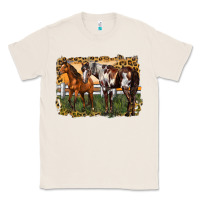 Natural 2 horses at the ranch Classic Tee - LillyAllenDesigns