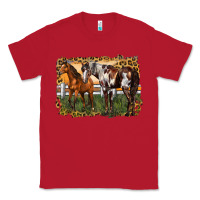Red 2 horses at the ranch Classic Tee - LillyAllenDesigns