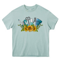Arona nail tools with sunflower Heavy Core Tee - BarkalooDesign