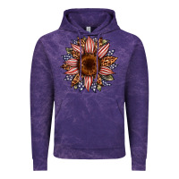 Cloud Purple usa flag camouflage leopard sunflower Vintage Hoodie - Artiststas