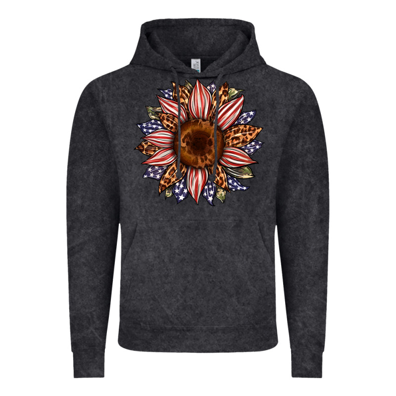 Usa Flag Camouflage Leopard Sunflower Vintage Hoodie by Artiststas | Teevron