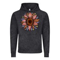 Vintage Black usa flag camouflage leopard sunflower Vintage Hoodie - Artiststas