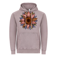 Vintage Zinc usa flag camouflage leopard sunflower Vintage Hoodie - Artiststas