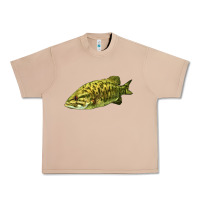 Burro Smallmouth Bass Fish Illustrations Urban Heavy Tee - LillyAllenDesigns