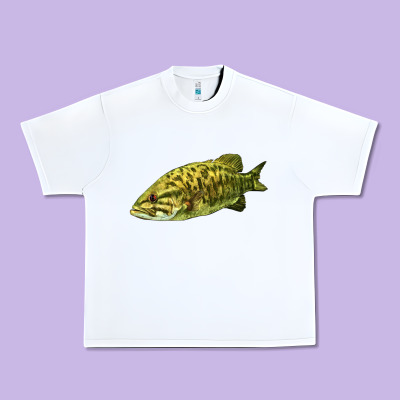 Smallmouth Bass Fish Illustrations Urban Heavy Tee Designed By Lillyallendesigns