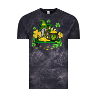 Cloud Black st patricks truck and gnome Vintage Tee - AdoDesignShop