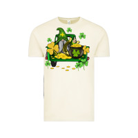 St Patricks Truck And Gnome Vintage Tee | Teevron