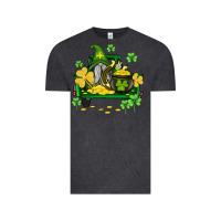 Vintage Black st patricks truck and gnome Vintage Tee - AdoDesignShop