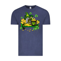 Vintage Denim st patricks truck and gnome Vintage Tee - AdoDesignShop