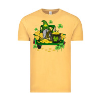 Vintage Mustard st patricks truck and gnome Vintage Tee - AdoDesignShop
