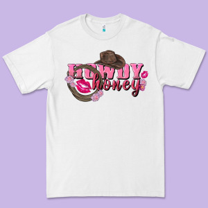 Howdy Honey Valentine's Day Premium Tee Designed By Fadigitalartstudio