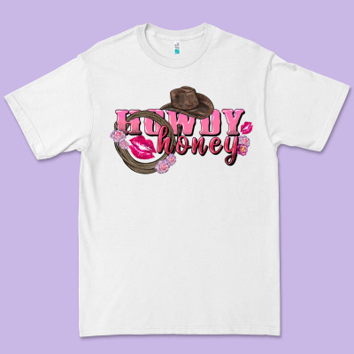 Howdy Honey Valentine's Day Premium Tee Designed By Fadigitalartstudio