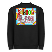 Black Western School Nurse Heavyweight Sweatshirt - LillyAllenDesigns