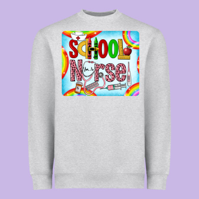 Western School Nurse Heavyweight Sweatshirt Designed By Lillyallendesigns