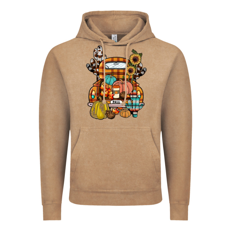 Farm Truck,fall Vintage Hoodie by JahusDesignShop | Teevron