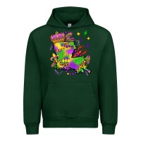 Forest Green louisiana map mardi gras olivia Urban Hoodie - OliviaCreatesArt