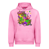 Fuchsia Pink louisiana map mardi gras olivia Urban Hoodie - OliviaCreatesArt