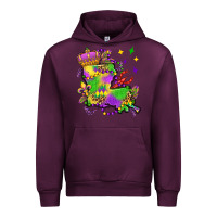Mauve Wine louisiana map mardi gras olivia Urban Hoodie - OliviaCreatesArt