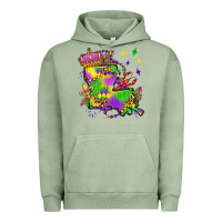 Pigment Oil Green louisiana map mardi gras olivia Urban Hoodie - OliviaCreatesArt