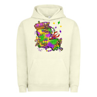 Louisiana Map Mardi Gras Olivia Urban Hoodie | Teevron