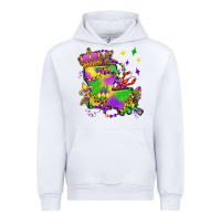 White louisiana map mardi gras olivia Urban Hoodie - OliviaCreatesArt