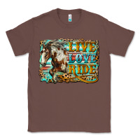 Chestnut live love ride horse Classic Tee - LillyAllenDesigns