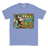 Colony Blue live love ride horse Classic Tee - LillyAllenDesigns