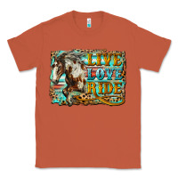 Copper live love ride horse Classic Tee - LillyAllenDesigns