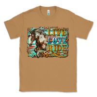 Toasted Coconut live love ride horse Classic Tee - LillyAllenDesigns