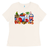 Bone puerto rico coffee cups Ladies Tee - Zillion Design Studio