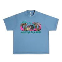 Pebble Blue with god all things are possible race Urban Heavy Tee - AdoDesignShop