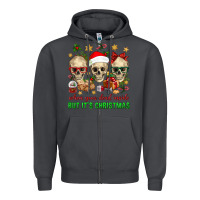 Smoke When Your Dead Inside But It's Christmas Zipper Hoodie - BundleAndBundleShop